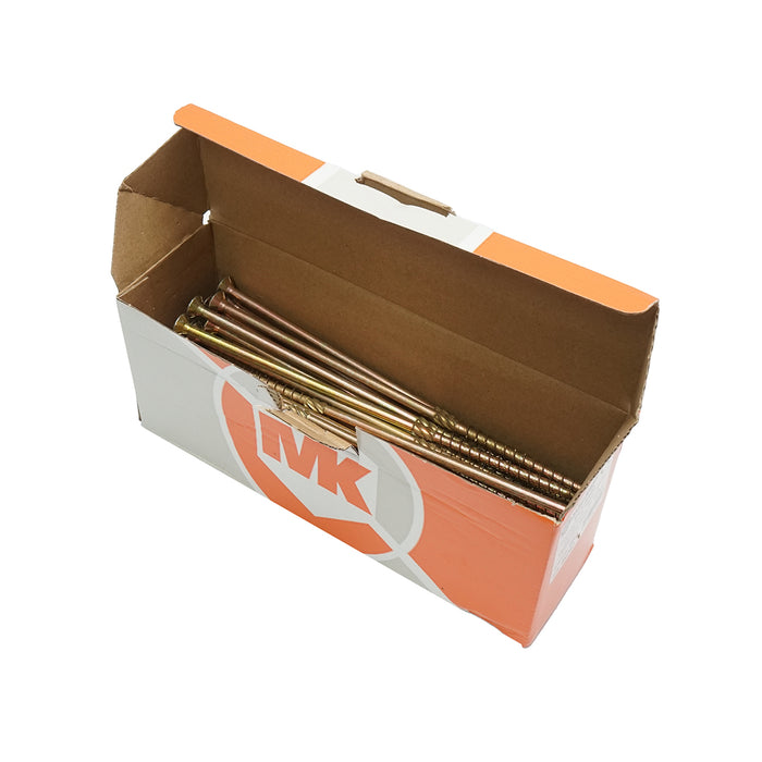 Vite autofilettante per legno a testa svasata 8x240mm tipo torx TX40, 50 pz/scatola