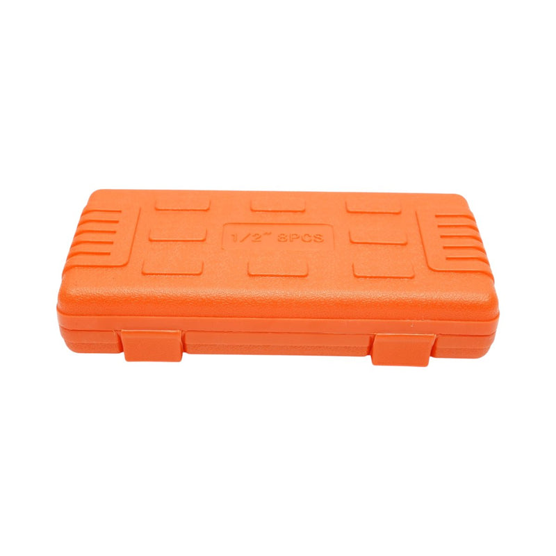 Set di 8 bussole a inserto Spline lunghe per avvitatori a impulsi, attacco da 1/2" (M5–M18) Breckner Germany