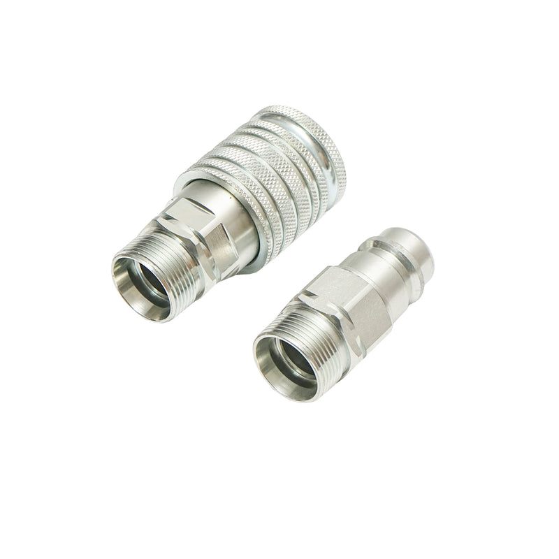 Valvola adattatrice maschio/femmina con attacco conico M26×1,5 mm e filetto esterno. Breckner Germany