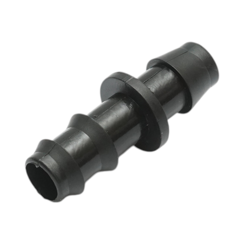 Connettore a nipplo uguale da 16x16 mm per tubi di irrigazione a goccia, per sistemi di irrigazione.