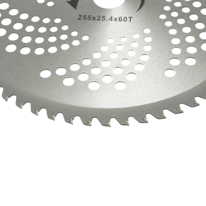 Disco circolare in widia 255 × 25,4 × 1,15 mm, 60 denti per decespugliatore a spalla THOR