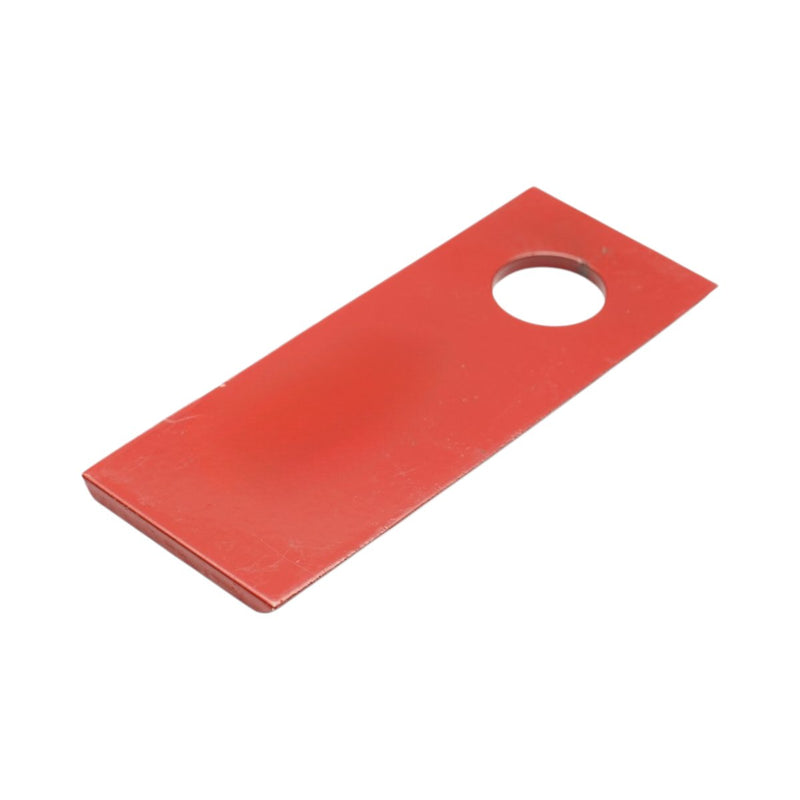 Coltello sinistro per falciatrice rotativa 120 × 48 × 4 mm, foro Ø 18,5 mm. Breckner Germany