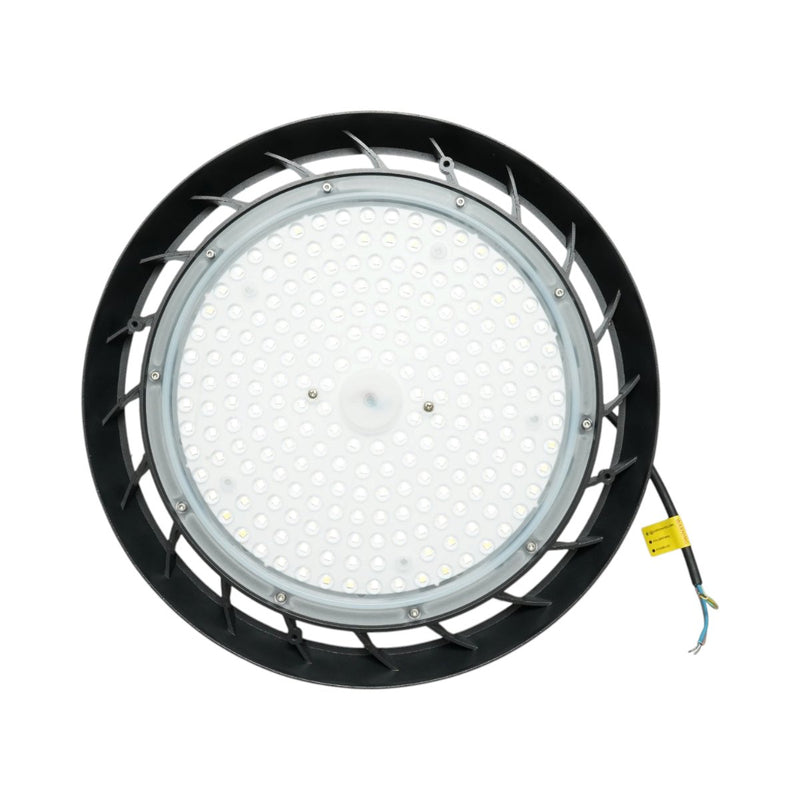 Lampada industriale LED UFO High-Bay da 150 W, 100-265 V, 6500 K, 24000 lm per capannoni industriali e magazzini, 330x45 mm, IP65 Breckner Germany