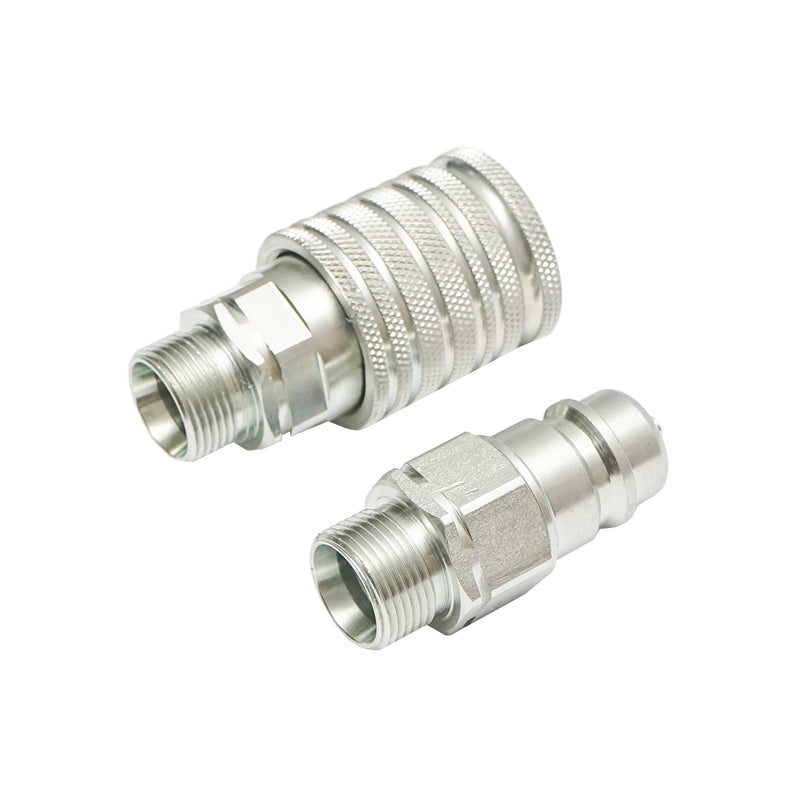 Valvola di passaggio maschio/femmina con raccordo M22×1,5 mm, con filettatura esterna. Breckner Germany