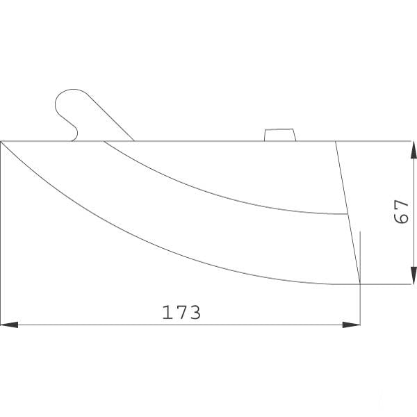 Punta aprisolco tipo mais/fagiolo rampicante per Maschio Gaspardo G22270397R (mais)