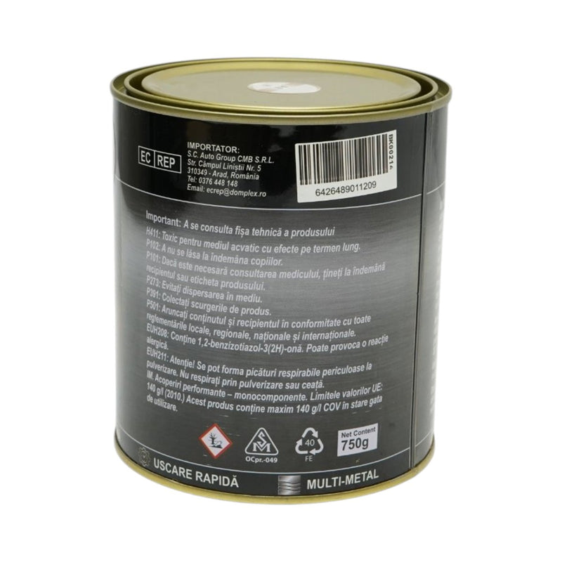 Smalto anticorrosivo bianco 3-in-1 per metalli (750 g), a base acqua, applicabile direttamente sulla ruggine. Breckner Germany