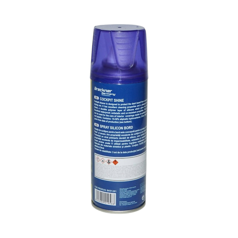 Spray siliconico antistatico per cruscotto profumo "Auto Nuova" 200 ml. Breckner Germany