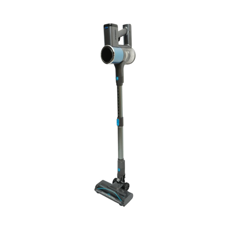 Aspirapolvere a scopa senza fili da 200 W, potenza di aspirazione di 30 kPa, batteria da 2000 mAh, contenitore della polvere da 600 ml, 3 modalità di aspirazione, touchscreen LED, motore brushless, spazzola con illuminazione LED.