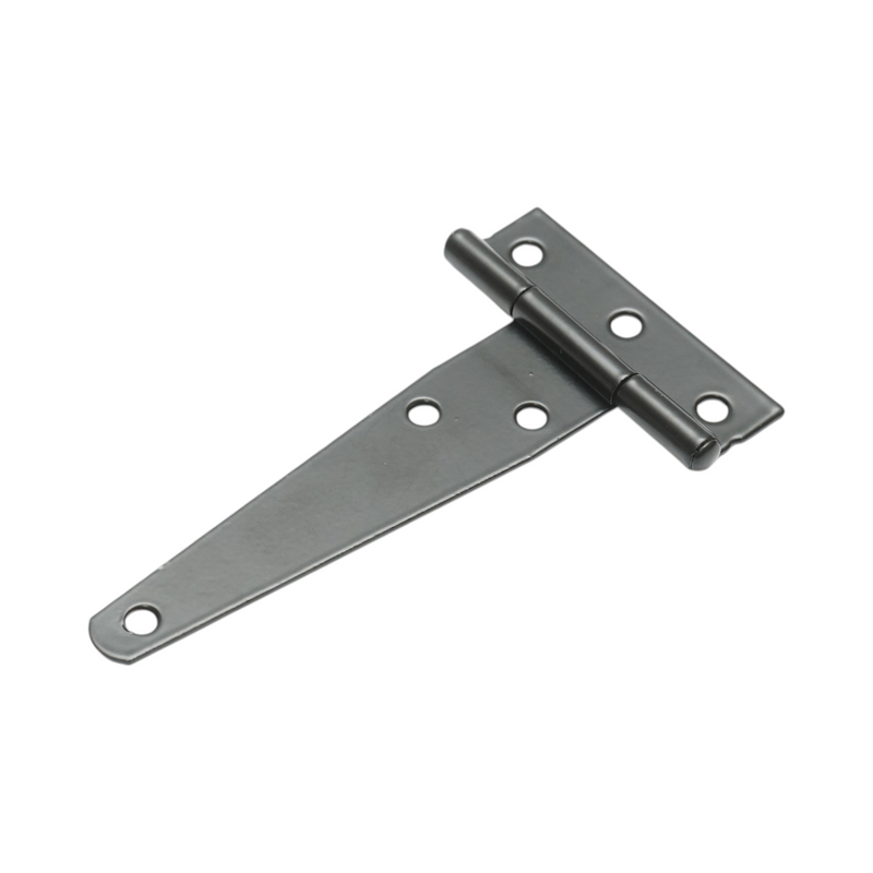 Cerniera a T per cancelli, 65x121 mm, acciaio nero, viti incluse