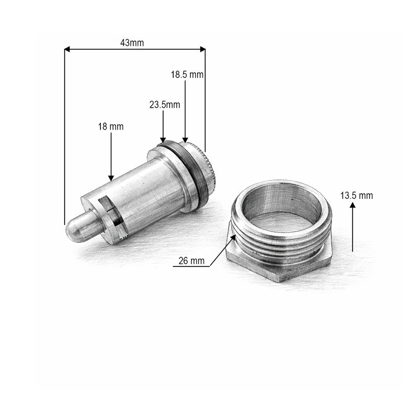 Valvola in ottone per abbeveratoio con linguetta da 3/4" BSP Breckner Germany