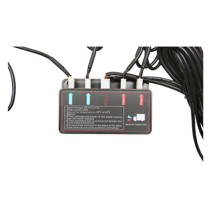 Set di 8 luci stroboscopiche LED gialle da 12V (4 LED per modulo) Breckner Germany