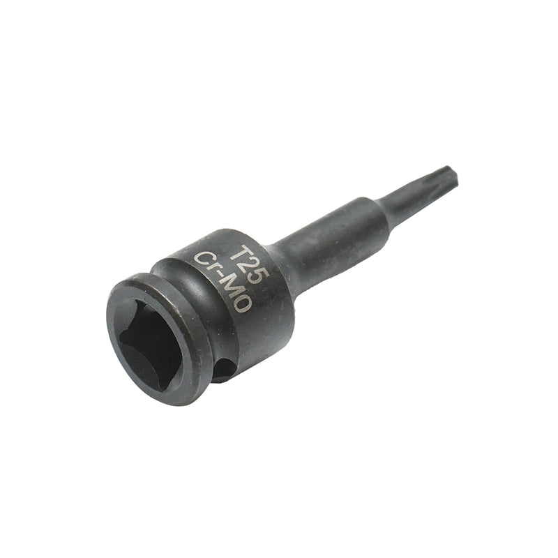 Chiave a bussola a impatto Torx T25, 60 mm, quadrata 3/8 Cr-Mo