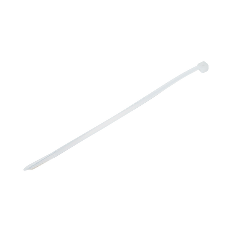 Collana in plastica bianca sfaccettata 3,6x150 mm, set da 100 pezzi Longroad