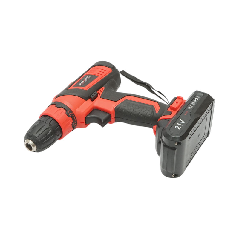 Avvitatore e trapano con 2 batterie al litio 21V/1,5Ah, coppia 29Nm, mandrino da 10mm, velocità 0-1350rpm Breckner Germany