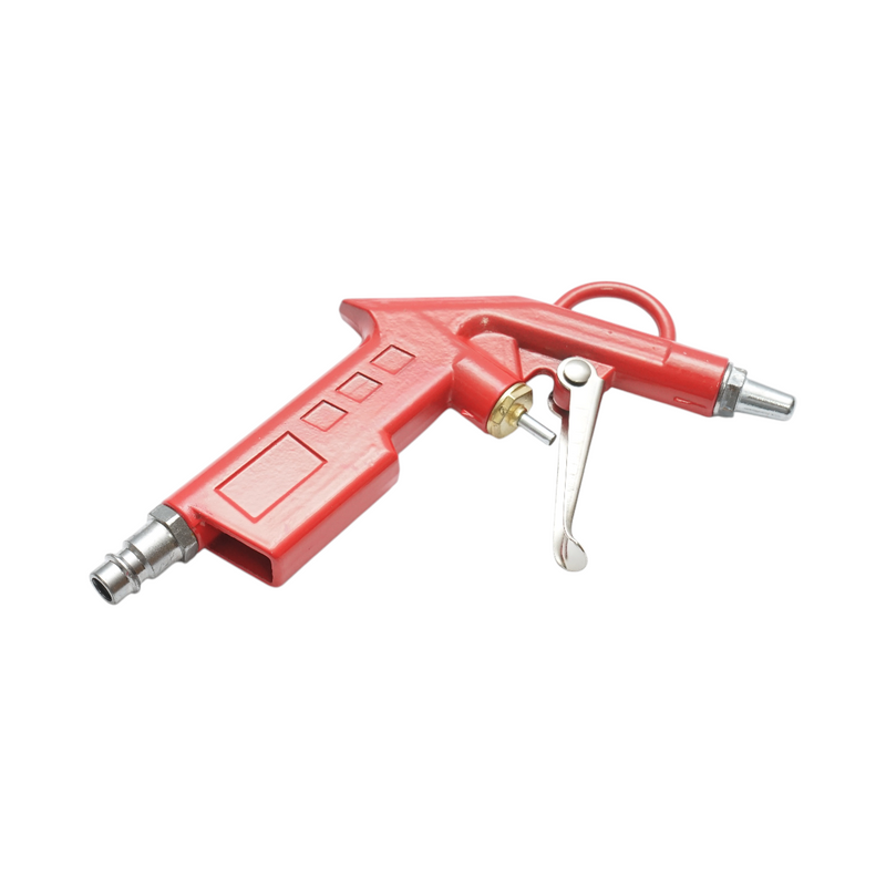 Pistola di soffiaggio ad aria compressa con ugello corto da 28 mm, rossa