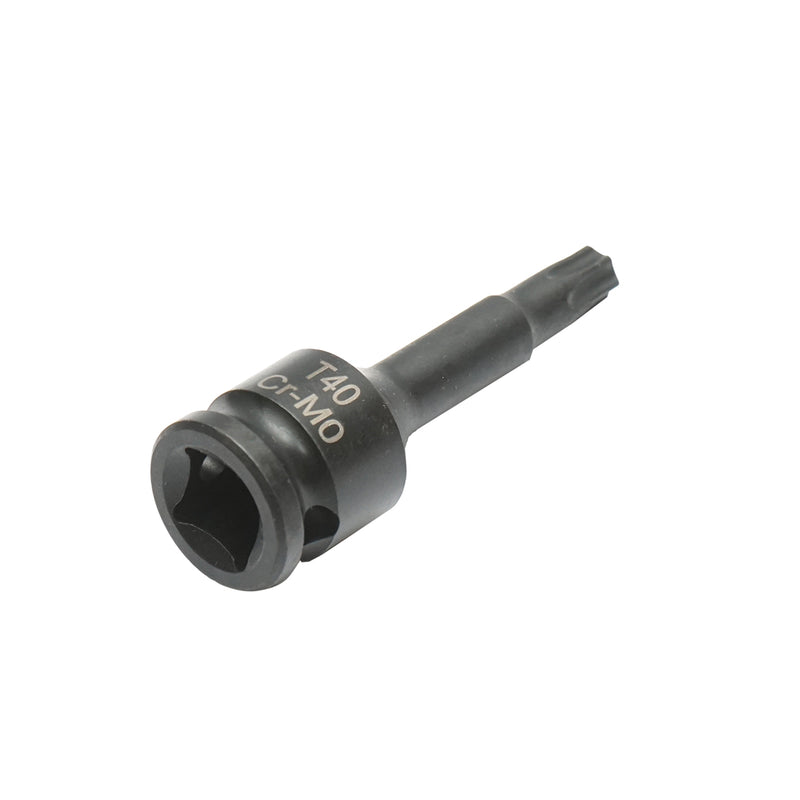 Chiave a bussola a impatto Torx T40, 60 mm, quadrata 3/8 Cr-Mo