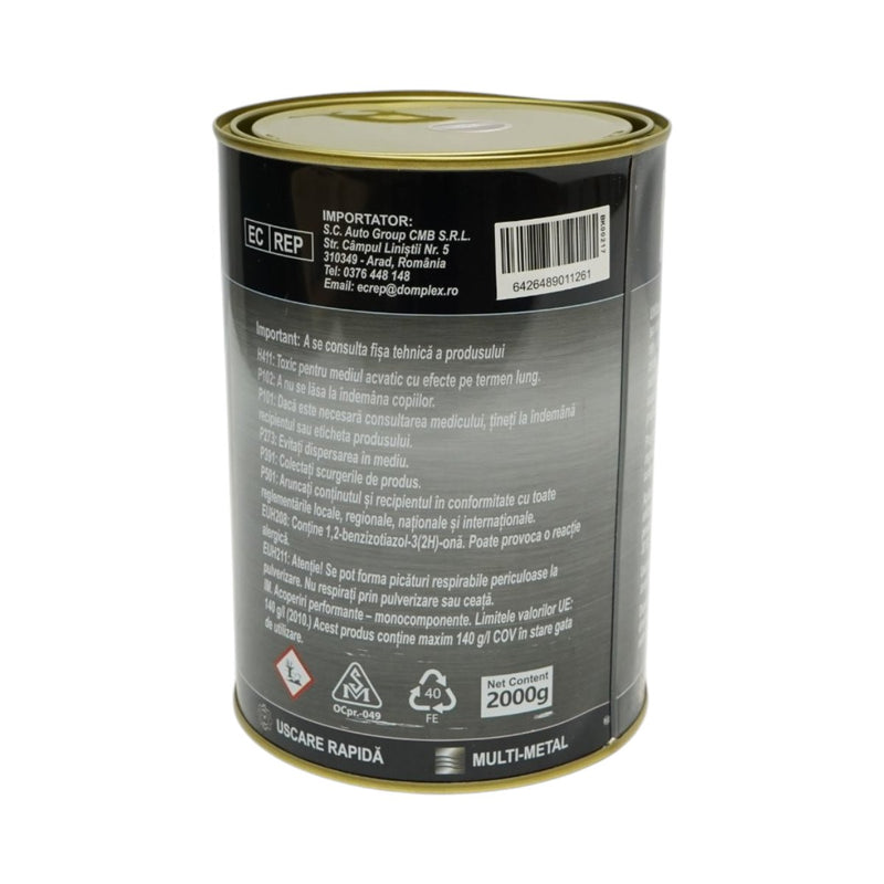 Smalto anticorrosivo 3 in 1 per metalli "Imperial Red", 2 kg, a base acqua, applicabile direttamente sulla ruggine. Breckner Germany