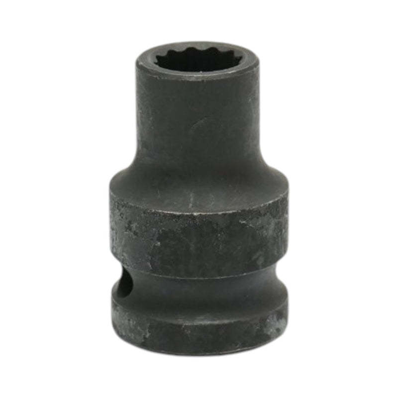 Bussola a impatto bi-esagonale da 10 mm, lunghezza 38 mm, attacco quadro da 1/2", Cr-Mo Breckner Germany