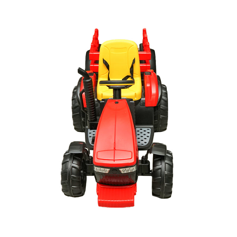 Trattore elettrico con rimorchio, telecomando e batteria – giocattolo per bambini (1980x610x650 mm)