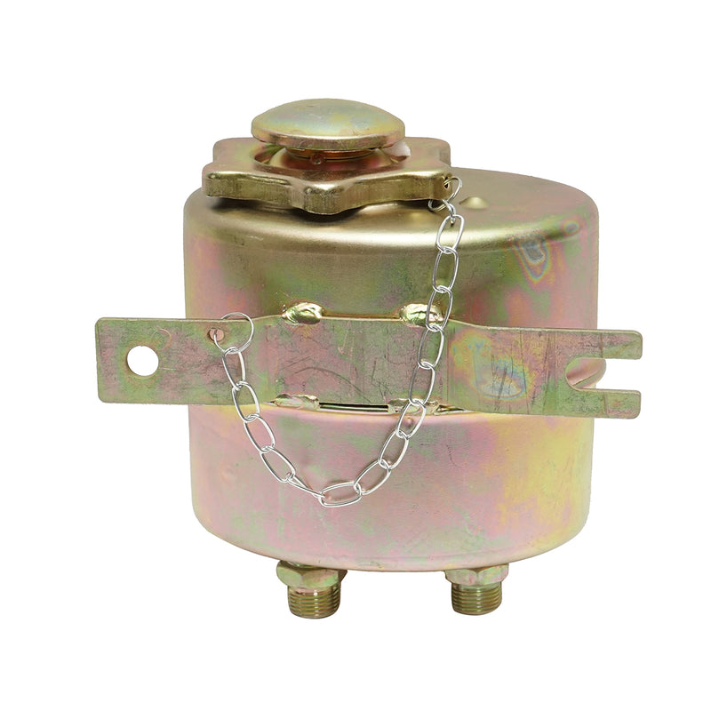 Filtro decantatore per olio idraulico con serbatoio metallico e elemento filtrante integrato, attacco ridotto M20x1.5