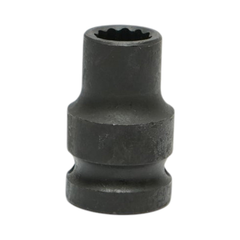 Bussola a impatto bi-esagonale da 11 mm, lunghezza 38 mm, attacco quadro da 1/2", acciaio Cr-Mo Breckner Germany