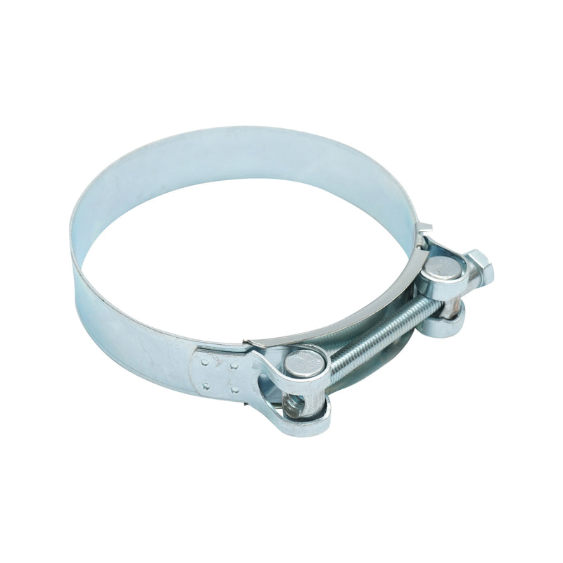 Fascetta stringitubo ad alta resistenza, fascetta in metallo zincato W1 con vite, 104–112 mm Breckner Germany