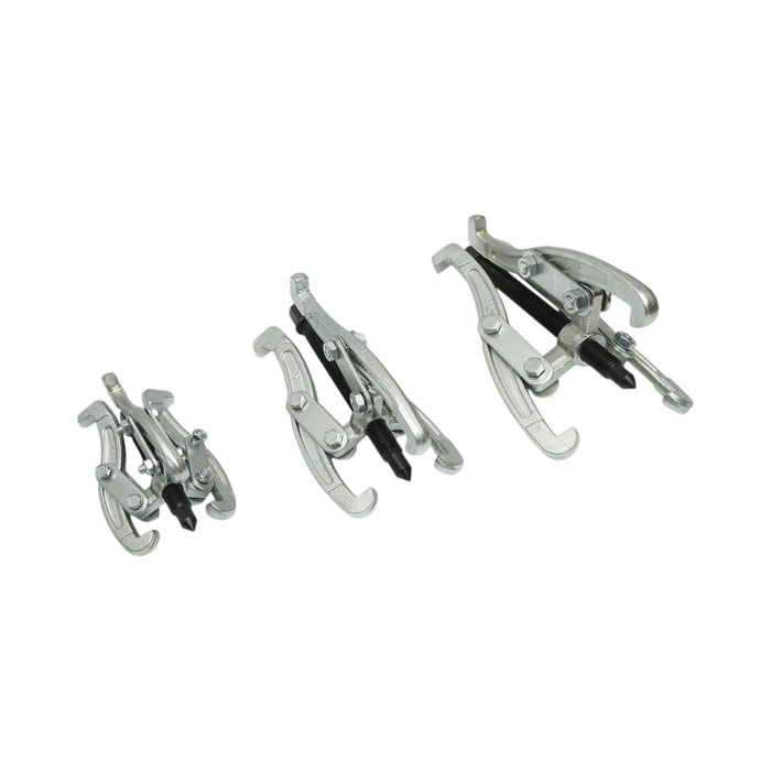 Set di 3 estrattori per cuscinetti a 3 bracci da 100 mm, 150 mm, 200 mm