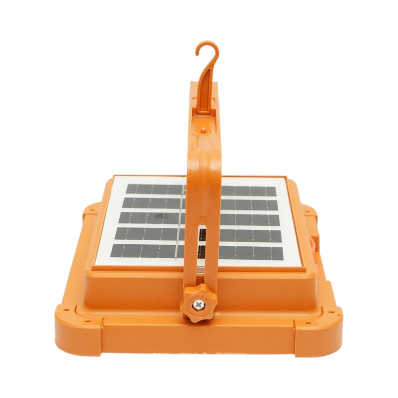 Faretto LED portatile da 200 W con pannello solare da 3 W, batteria da 12.000 mAh, 6 modalità di illuminazione, magnete, gancio e funzione power bank USB. Breckner Germany