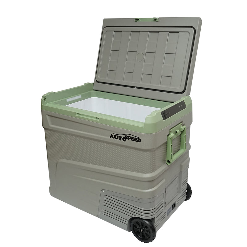 Frigorifero per auto con compressore 60W, capacità 64,2L, tensione di alimentazione 12-24-220V, schermo LCD, USB, 692x416x585mm G65 AUTOSPEED