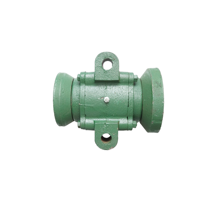 Gruppo cuscinetto per disco completo con cuscinetti 32015 e semiboccole – foro quadro da 40 mm – interasse fori 155 mm.