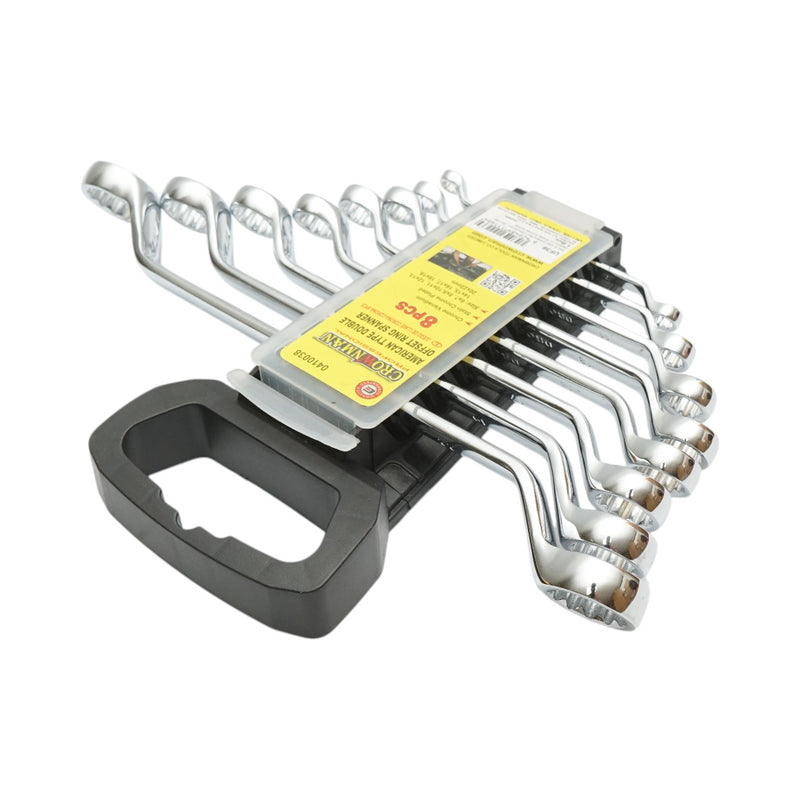 Set di chiavi ad anello Crownman da 8 pezzi 6-22 mm Cr-V