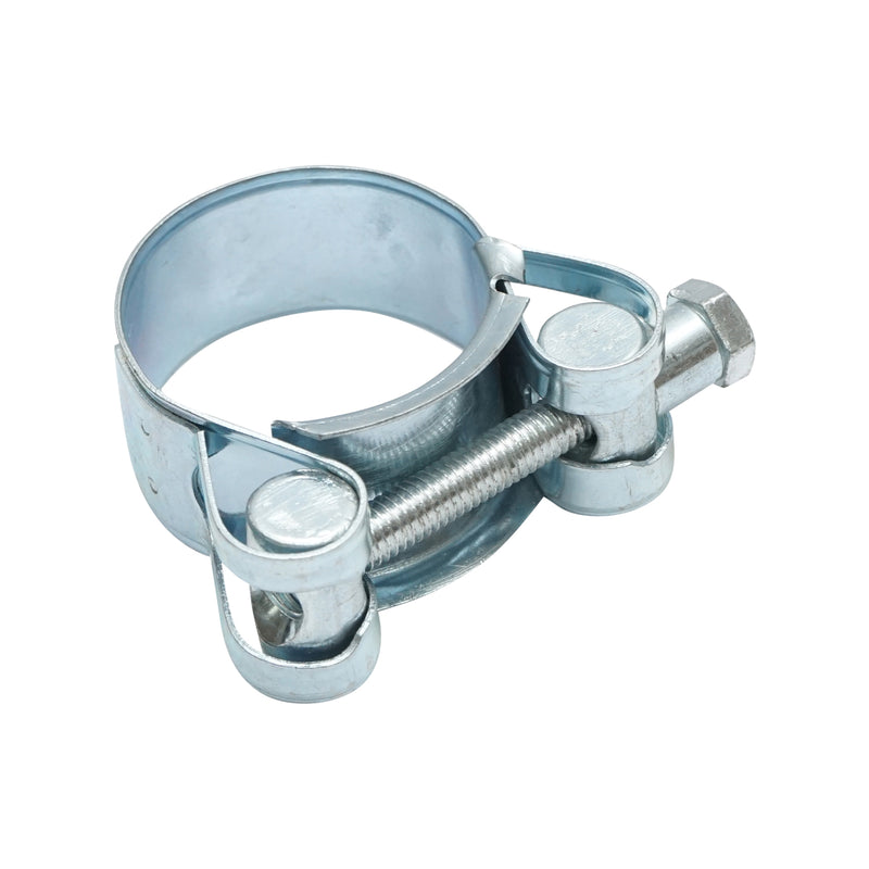 Fascetta stringitubo ad alta resistenza, fascetta in metallo zincato W1 con vite, per tubi da 23–25 mm Breckner Germany