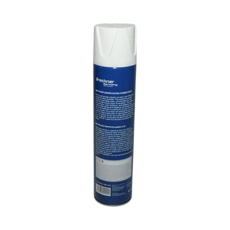 Spray anticorrosivo per la protezione del telaio gommato bianco da 650 ml Breckner Germany