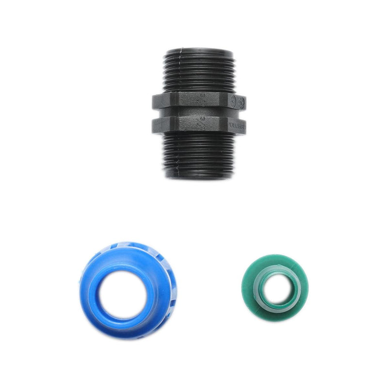 Raccordo Maschio a compressione 16mmx3/4", PN16 per sistemi di irrigazione Raccordo di giunzione a compressione 16mmx3/4 pollice, PN16 per sistemi di irrigazione