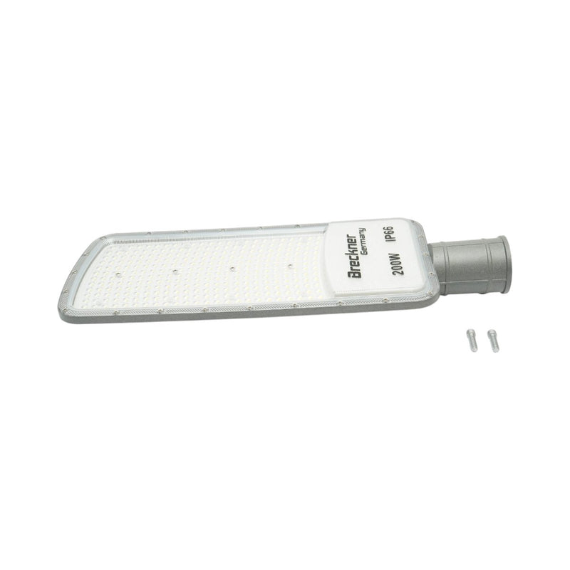 Lampione stradale LED da 200 W, 100-265 V, 6500 K, 22000 lm, montaggio su palo, 540x200x25 mm, IP66 Breckner Germany