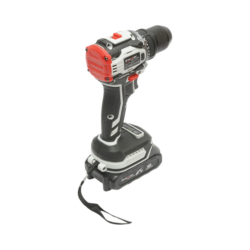 Avvitatore e trapano brushless con 2 batterie al litio 21V/1,5Ah, coppia 40Nm, mandrino da 10mm, velocità 1350rpm Breckner Germany