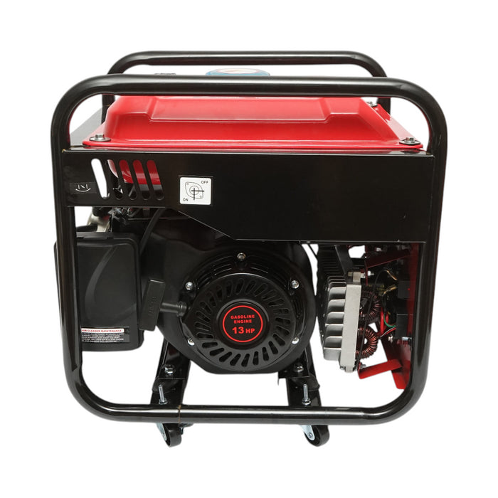 Saldatrice 160A con generatore elettrico 5KW/220V, motore a benzina 13 HP, avviamento manuale Breckner Germany