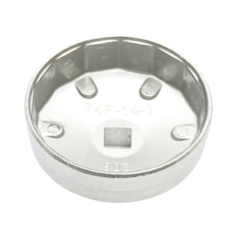 Chiave a tazza per filtri olio, 74 mm x 14 scanalature, attacco da 1/2 pollice Breckner Germany