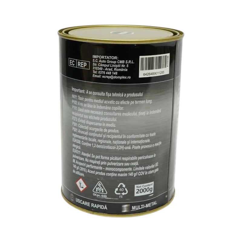 Smalto anticorrosivo 3 in 1 per metalli, Giallo Sport, 2 kg, a base acqua, applicazione diretta sulla ruggine Breckner Germany