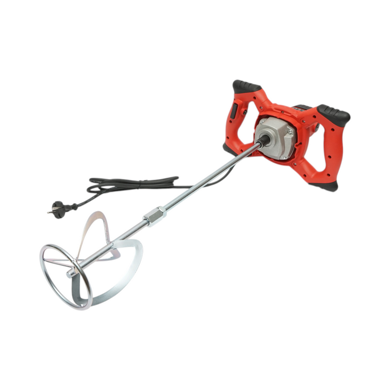 Miscelatore elettrico con agitatore 1400W, 220V, 6 velocità 0-800 giri/min, pala da 120 mm, M14 per adesivi, vernici, malta THOR