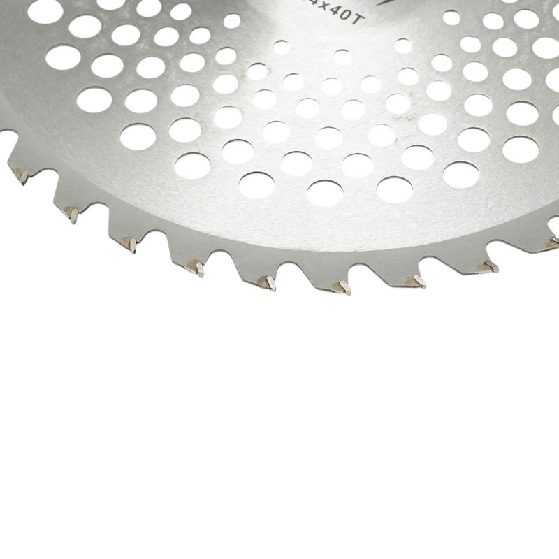 Disco circolare in widia 255 × 25,4 × 1,15 mm, 40 denti per decespugliatore a spalla THOR.