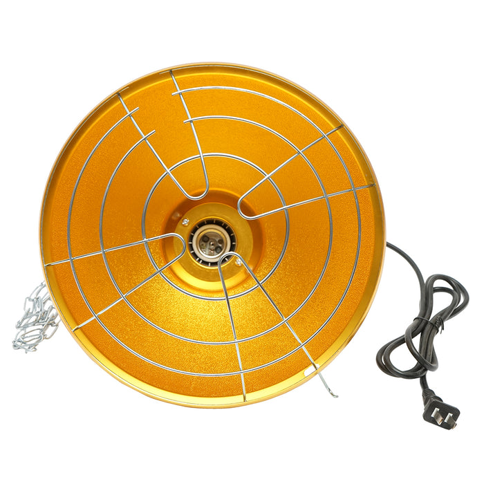 Lampada riscaldante a infrarossi da 30 cm per pulcini e animali, 230V.