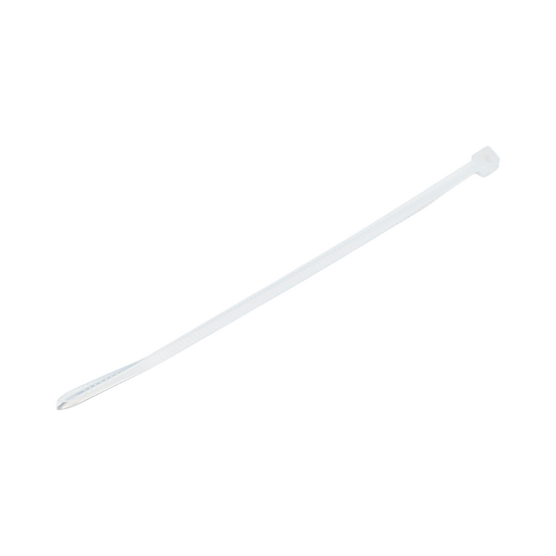 Fascette stringicavo in plastica bianca, 2,5 × 100 mm, 100 pezzi/set Longroad