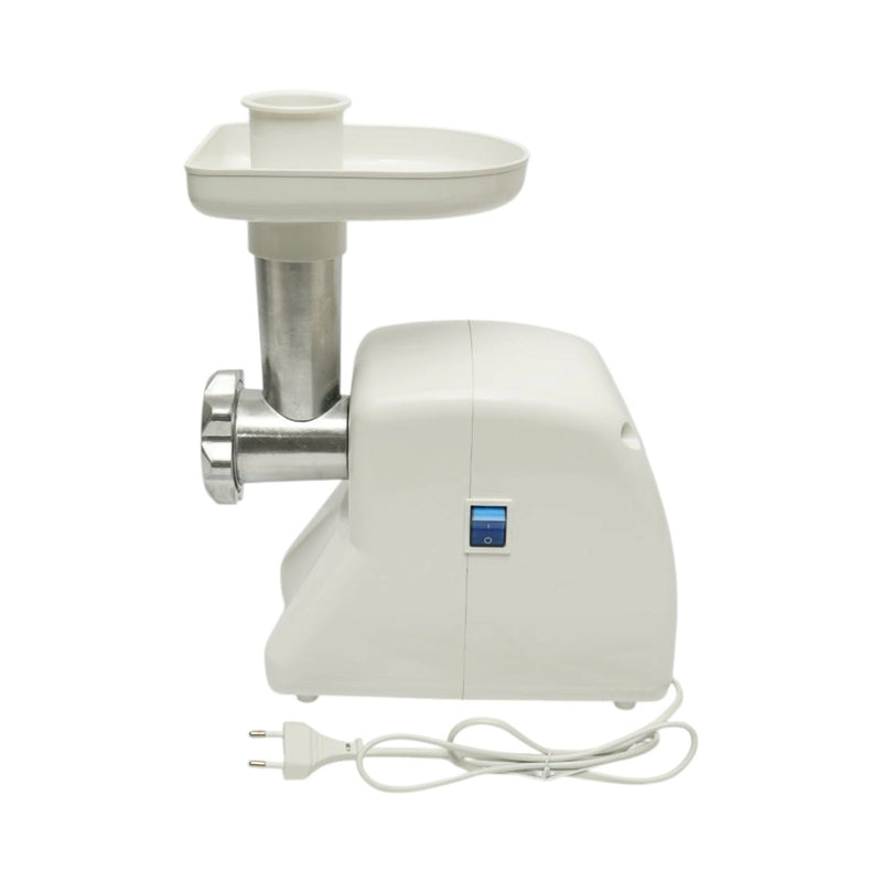 Tritacarne elettrico da 2000 W, 220 V, con lama in acciaio inox, accessorio per insaccati e 2 dischi in acciaio inox (da 5 mm e 7 mm) inclusi.