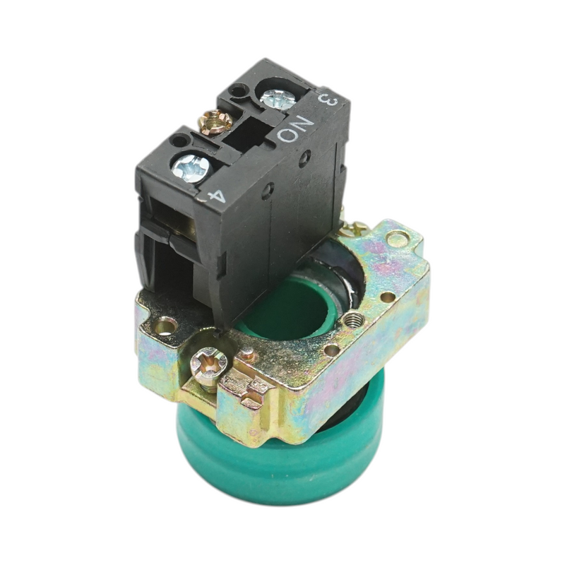 Pulsante di comando verde con protezione IP65, 1NO, 400V/10A, LAY5 Breckner Germany