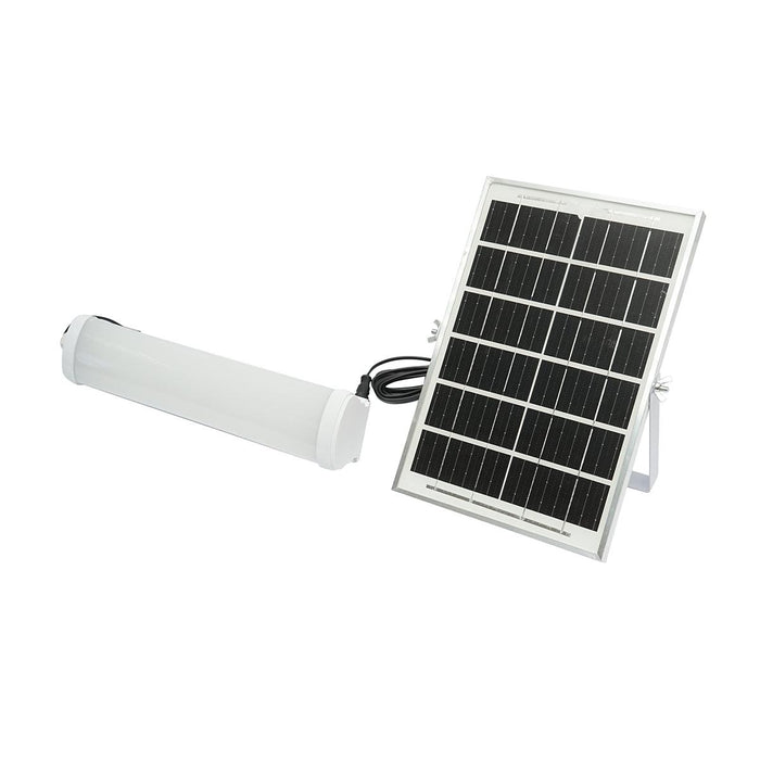 Lampada LED 150W, 6500K con pannello solare policristallino, telecomando e batteria 3600mAh IP20