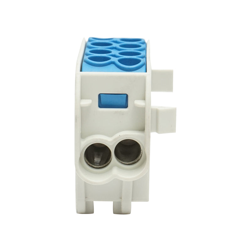 Morsetto di distribuzione, 1P, isolamento blu, 25 mm², 380 V CA
