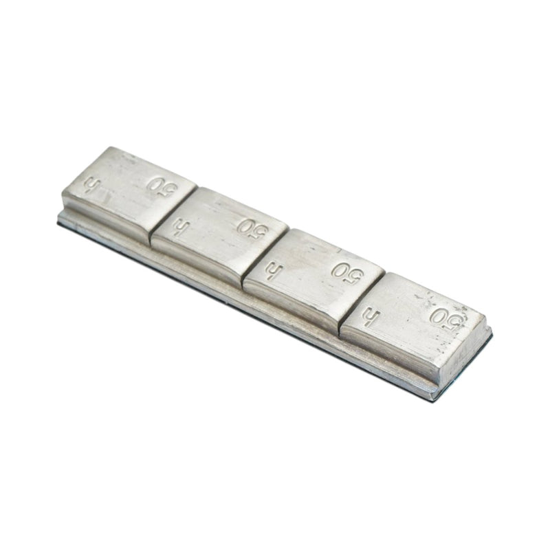 Pesi di equilibratura autoadesivi in piombo per autocarri, macchinari pesanti e autobus (Pb, 50 g – 4 pezzi da 50 g; 20 strisce/scatola) Breckner Germany