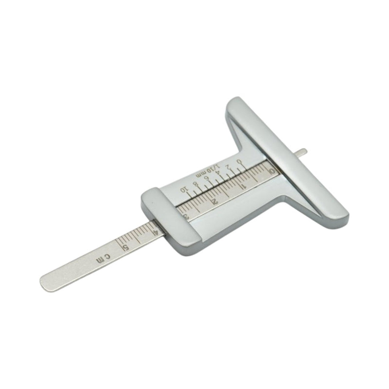 Calibro meccanico per misurare la profondità di usura del battistrada degli pneumatici, 0–50 mm.
