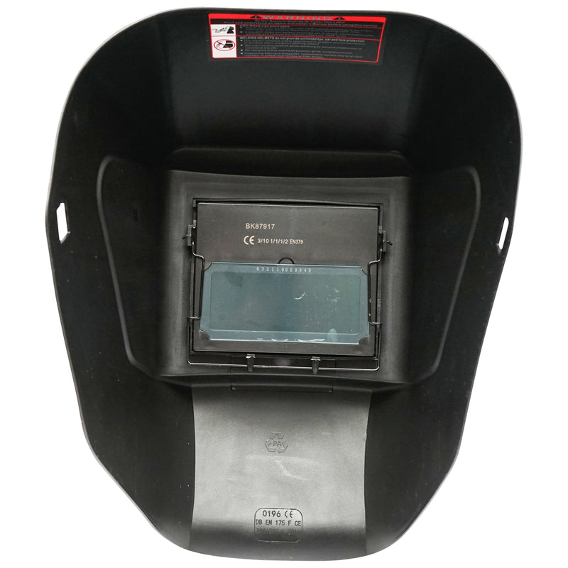 Maschera per saldatura automatica a cristalli liquidi, nera. Breckner Germany